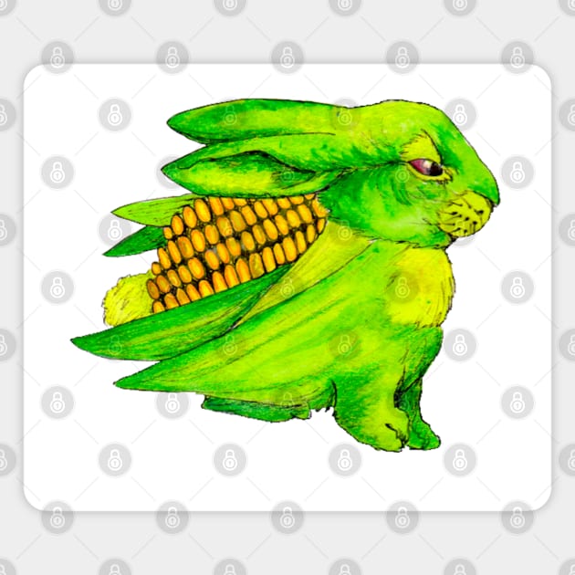 Corn Bun Magnet by Art of V. Cook